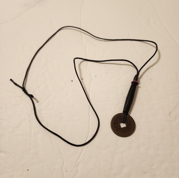 Treska Bronze Coin Chinese Hanzi Amulet Necklace - Picture 3 of 5